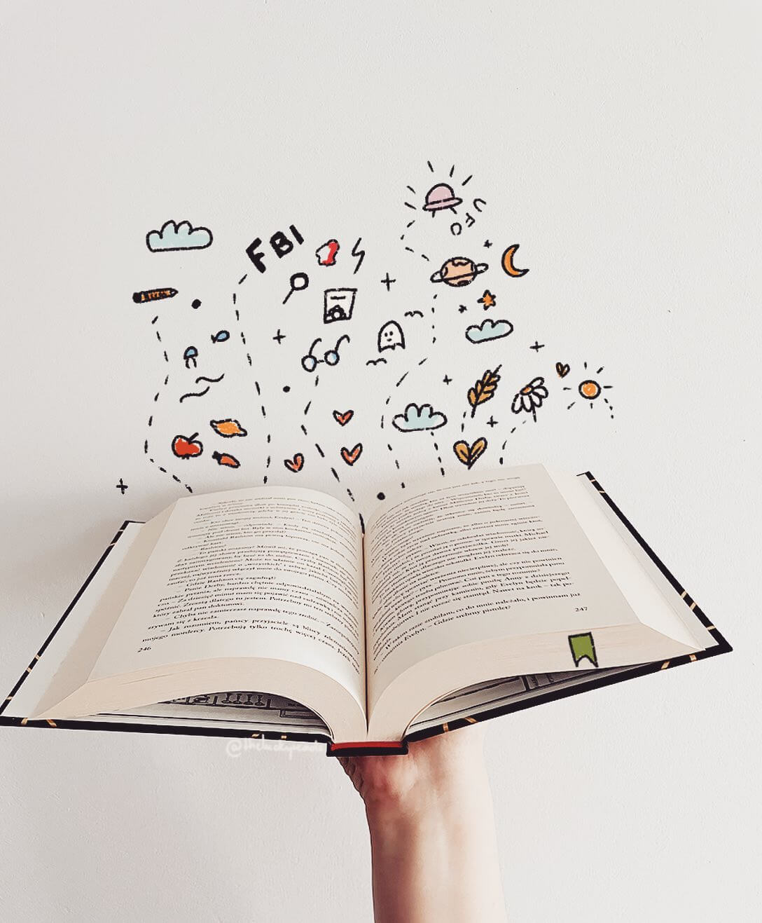 post grafika social media instagram, custom post bookstagram