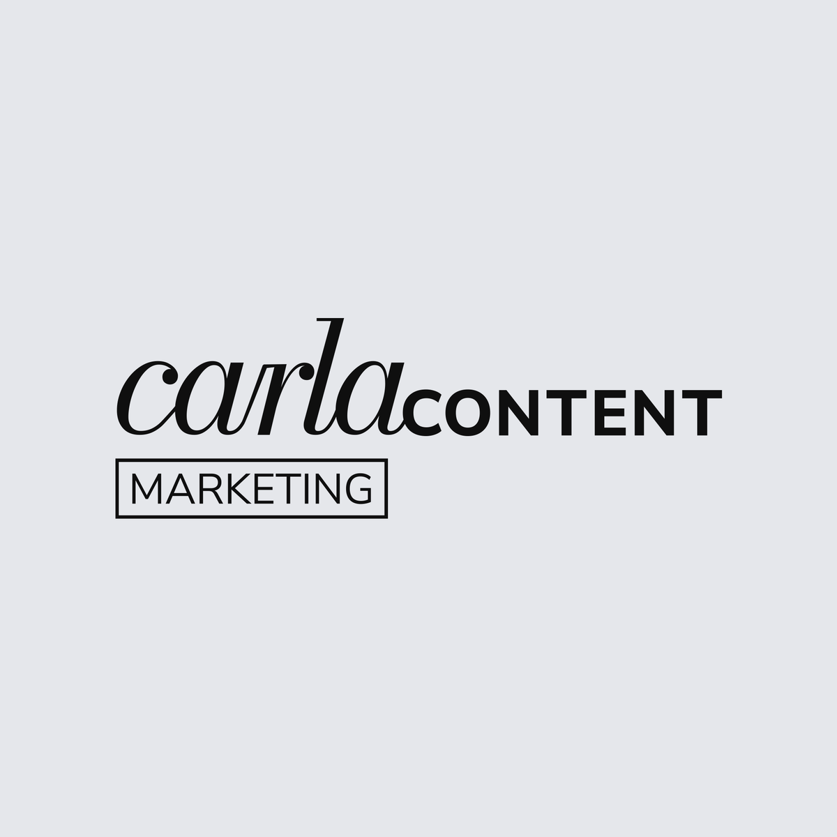 logo carla content, marketing
